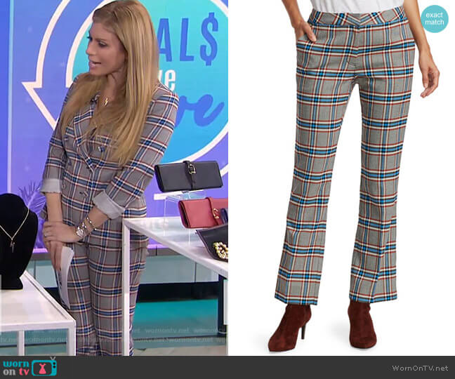 Tanya Taylor Regina II Plaid Pants worn by Jill Martin on Today