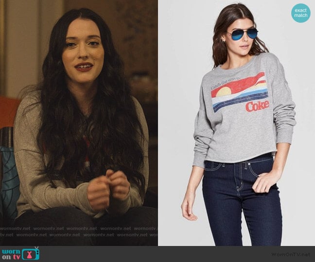 Coca-Cola Coca-Cola Catch The Wave Sweatshirt worn by Jules Wiley (Kat Dennings) on Dollface