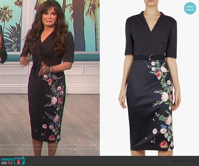Ted Baker Norraa Dress worn by Marie Osmond on The Talk