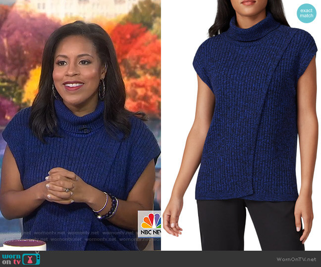 Thakoon Collective Cross Front Turtleneck worn by Sheinelle Jones on Today