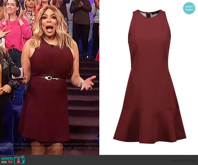 Theory Short Dress worn by Wendy Williams on The Wendy Williams Show