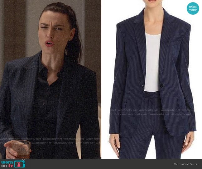 Theory Staple Wool Blazer worn by Lena Luthor (Katie McGrath) on Supergirl