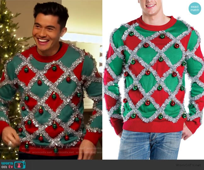Tipsy Elves Tacky Tinsel Ugly Christmas Sweater