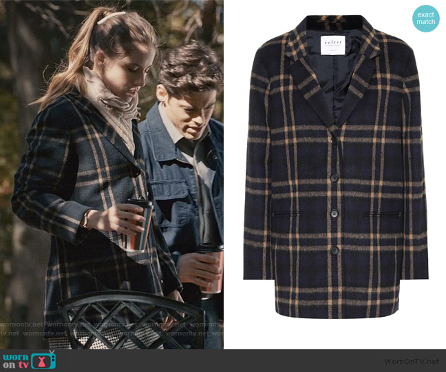 Velvet Jasmann Coat worn by Stephanie 'Stevie' McCord (Wallis Currie-Wood) on Madam Secretary