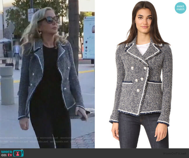Veronica Beard Carroll Portrait Neckline Jacket worn by Shannon Beador on The Real Housewives of Orange County