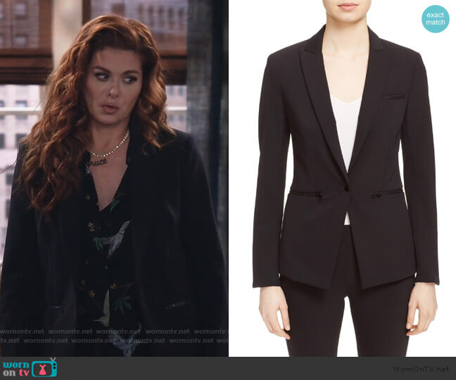 Veronica Beard Scuba Jacket worn by Grace Adler (Debra Messing) on Will and Grace