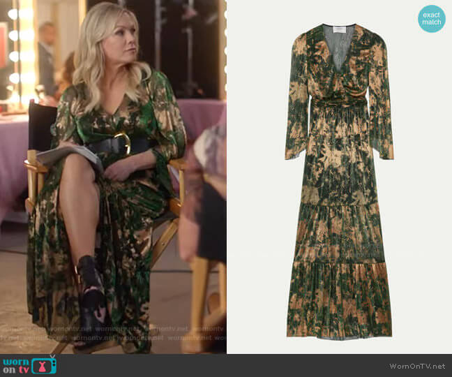 ba&sh Vianca Dress worn by Jennie Garth (Jennie Garth) on BH90210