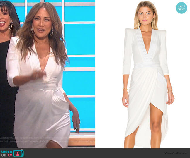 Zhivago Eye Of Horus Midi Dress worn by Carrie Inaba on The Talk