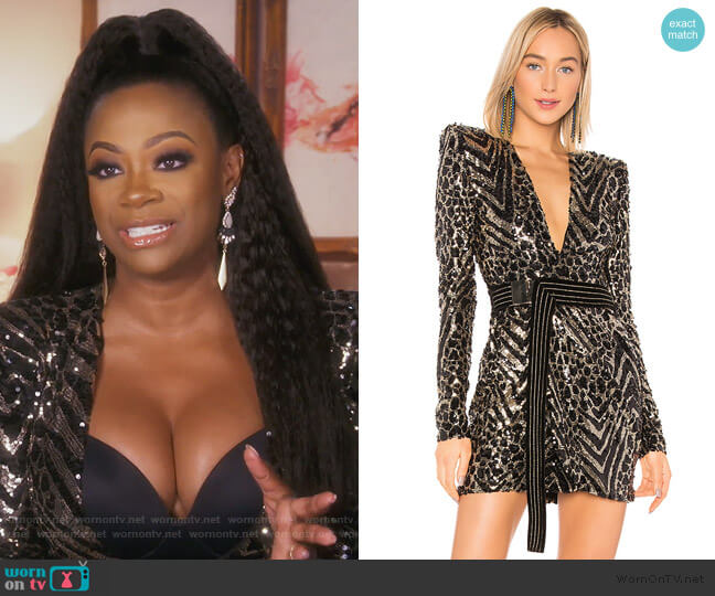 Zhivago Spirit Animal Dress worn by Kandi Burruss on The Real Housewives of Atlanta