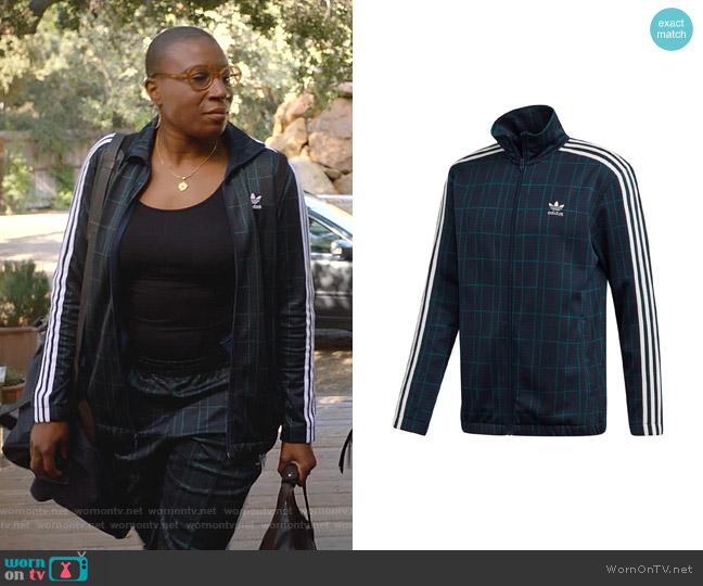 Adidas Adicolor Tartan Track Jacket worn by Henrietta Wilson (Aisha Hinds) on 9-1-1