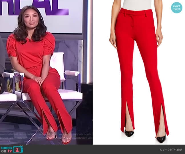 A.L.C. Conway Pants worn by Jeannie Mai on The Real