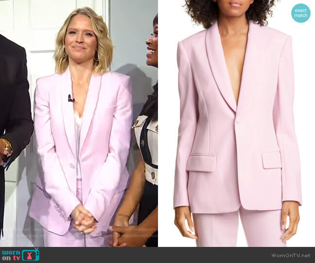 A.L.C. Oren Jacket worn by Sara Haines on Good Morning America