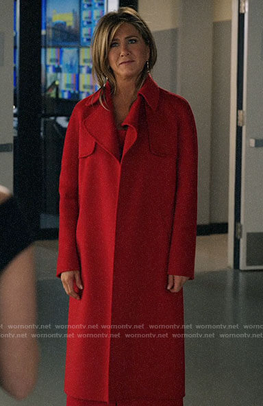 Alex’s red coat on The Morning Show