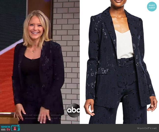Alexis Reyna Bengal Jacket worn by Sara Haines on Good Morning America