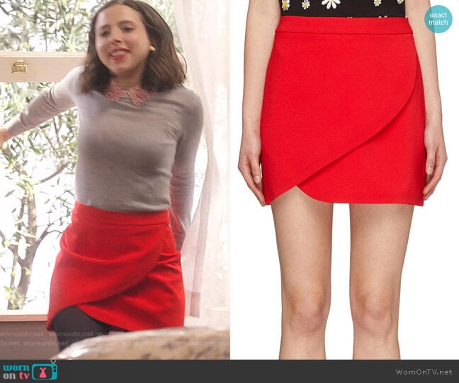 Alice + Olivia Dasia Mini Skirt worn by Izzy Levine (Esther Povitsky) on Dollface