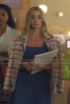 Alison’s white check tweed jacket on Dollface