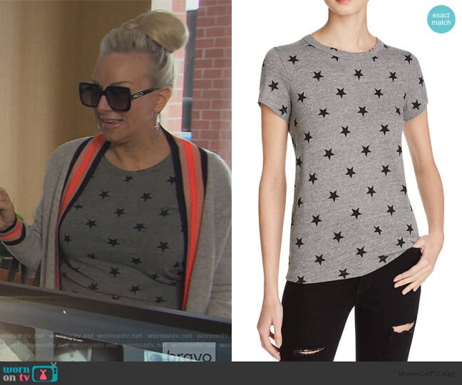Alternative Ideal Star Print Tee worn by Margaret Josephs on The Real Housewives of New Jersey