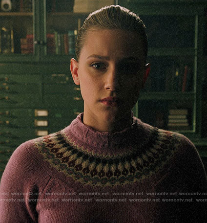 Betty’s pink fair isle sweater on Riverdale