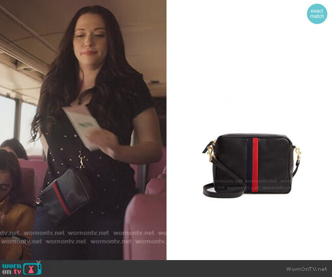 Clare V Midi Sac Leather Crossbody Bag worn by Jules Wiley (Kat Dennings) on Dollface
