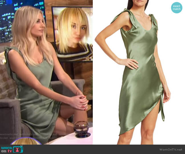 Cult Gaia Delilah Dress worn by Morgan Stewart on E! News