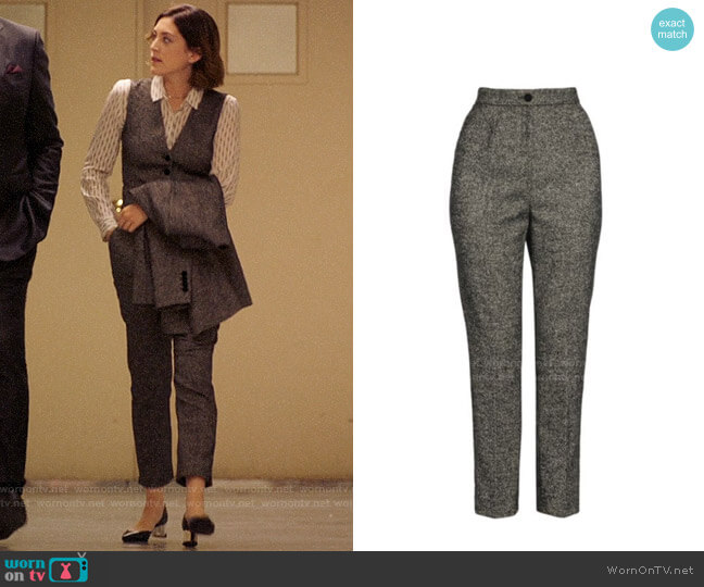 Dolce & Gabbana Straight Leg Wool-Blend Pants worn by Sydney Strait (Caitlin McGee) on Bluff City Law
