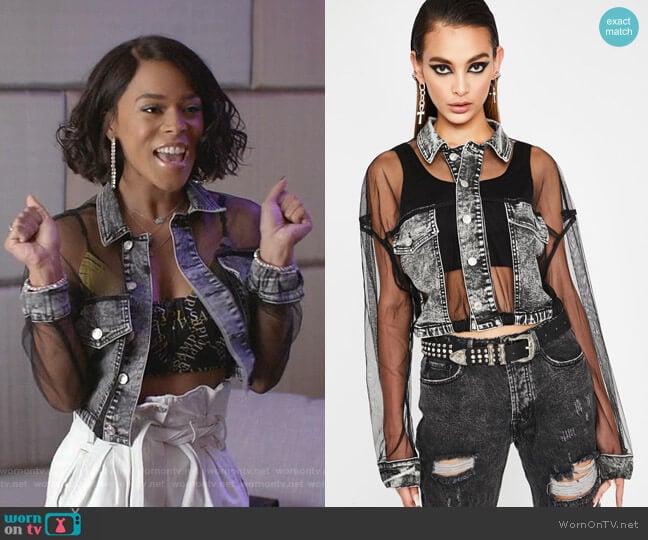 Dolls Kill Grunge Glamour Crop Jacket worn by Tiana Brown (Serayah McNeill) on Empire