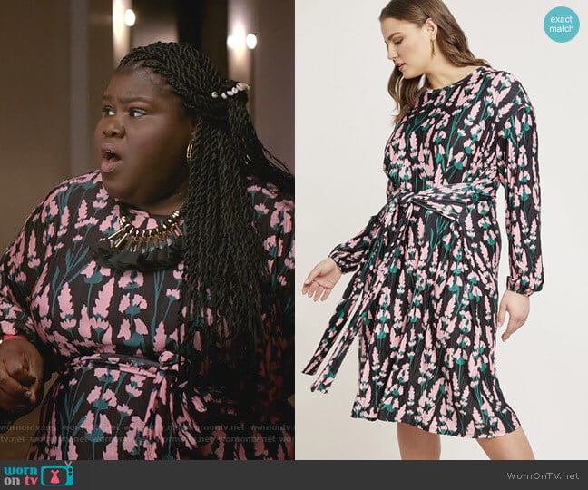 Eloquii Tie Front Easy Dress worn by Becky (Gabourey Sidibe) on Empire