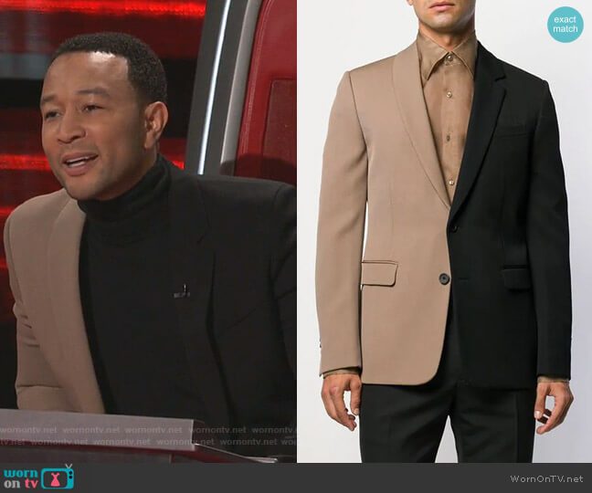 Fendi Two-Tone Slim-Fit Jacket