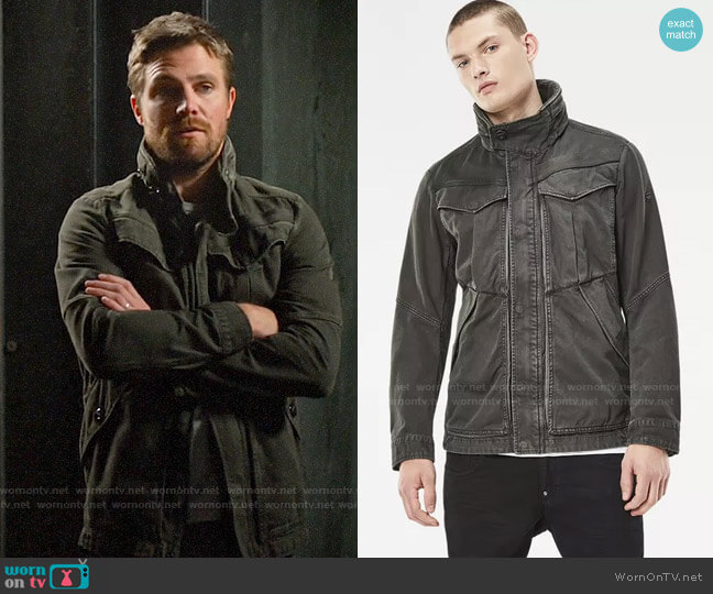 G Star Raw Deline Jacket worn by Oliver Queen (Stephen Amell) on Arrow