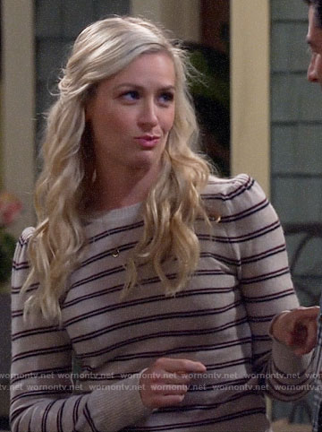 Gemma’s striped sweater on The Neighborhood