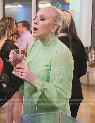 Margaret’s green lace dress on The Real Housewives of New Jersey