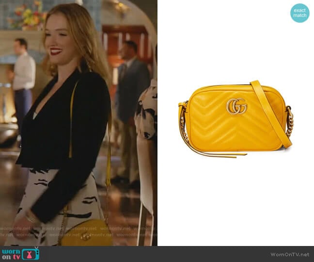 Gucci GG Marmont Matelassé Mini Bag worn by Kirby Anders (Maddison Brown) on Dynasty