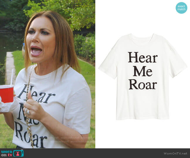 H&M Beaded Top worn by LeeAnne Locken on The Real Housewives of Dallas