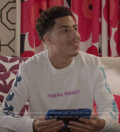 Junior’s Young Money t-shirt on Black-ish