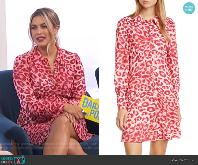 Kate Spade Panthera Shirtdress worn by Carissa Loethen Culiner on E! News