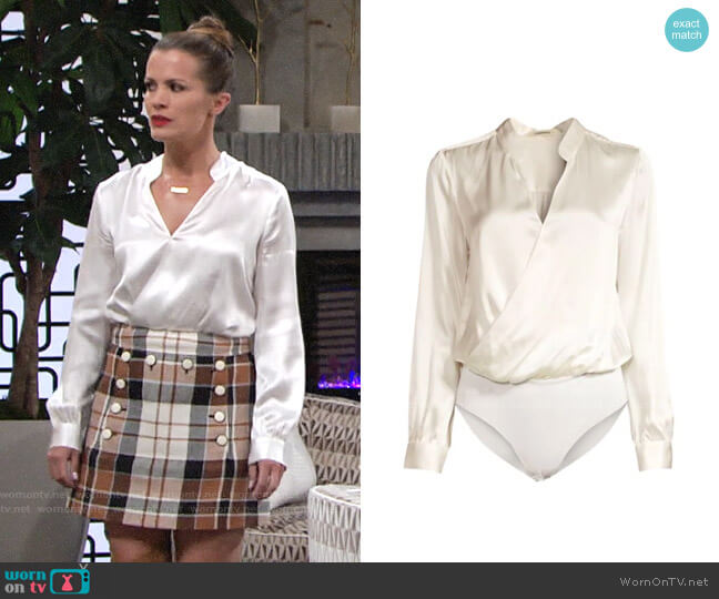L'Agence Marcella Bodysuit worn by Chelsea Lawson (Melissa Claire Egan) on The Young and the Restless