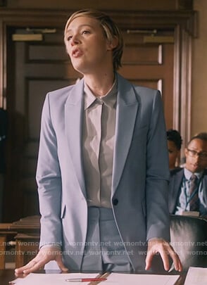 Bonnie’s light blue blazer and pants on How to Get Away with Murder