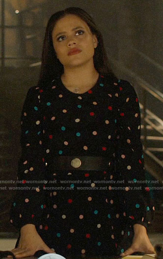 Maggie’s polka dot dress on Charmed