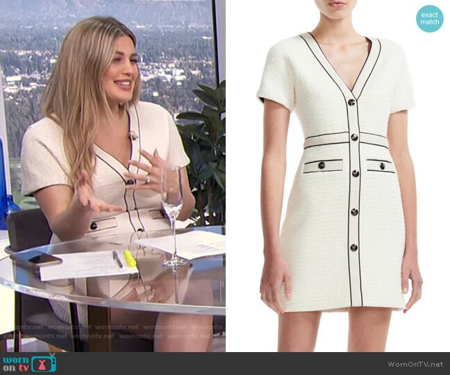 Maje Roppy Minidress worn by Carissa Loethen Culiner on E! News