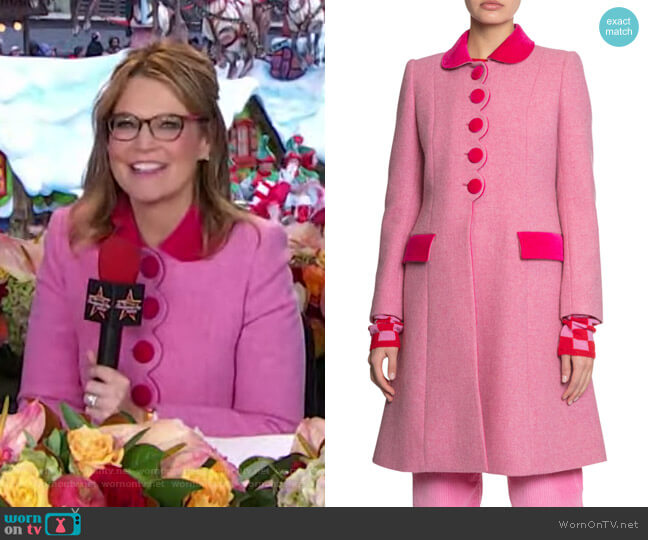 Marc Jacobs The Sunday Best Coat worn by Savannah Guthrie on Today