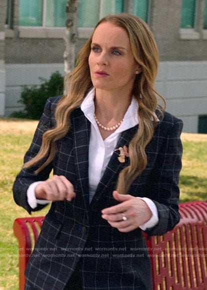 Miss Jenn’s plaid blazer on High School Musical The Musical The Series