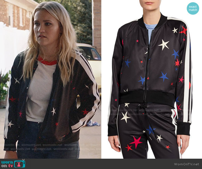 Pam & Gela Star Crop Track Jacket worn by Roxy Doyle (Emily Osment) on Almost Family