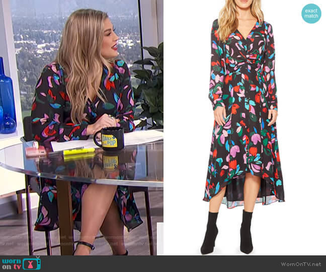Parker Cora Floral Print Maxi Dress worn by Carissa Loethen Culiner on E! News