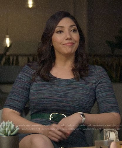 Parker’s marled dress on God Friended Me