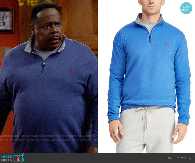 Polo Ralph Lauren Luxury Jersey Pullover worn by Calvin (Cedric The Entertainer) on The Neighborhood