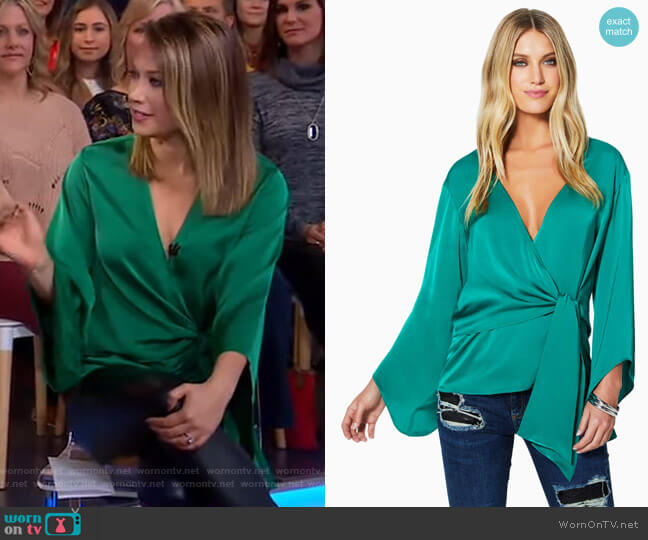 Ramy Brook Cassandra Top worn by Ginger Zee on Good Morning America