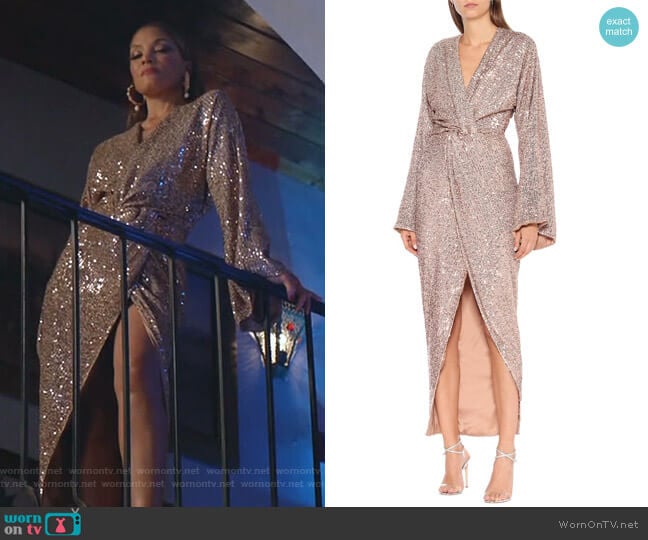 Rasario Sequined Gown worn by Dominique Deveraux (Michael Michele) on Dynasty