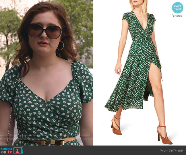 Reformation Carina Midi Dress worn by Debbie Gallagher (Emma Kenney) on Shameless