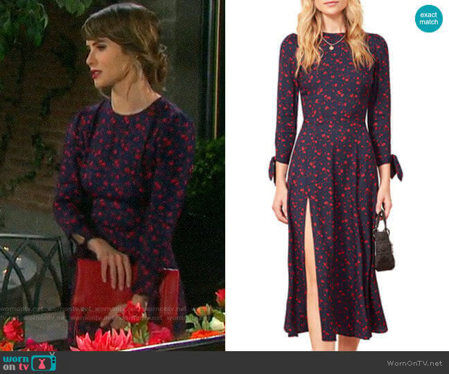 Reformation Zelda Dress in Anaheim worn by Sarah Horton (Linsey Godfrey) on Days of our Lives