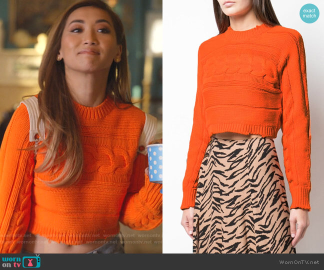 RtA Fever Sweater worn by Madison Maxwell (Brenda Song) on Dollface